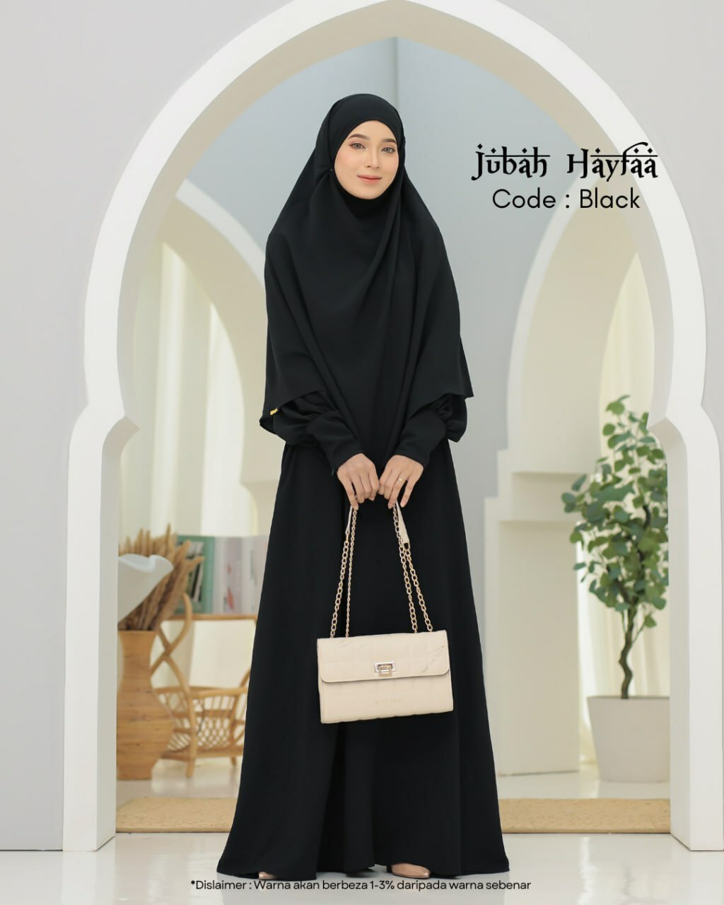 Jubah Hayfaa (Free Khimar & Purdah)