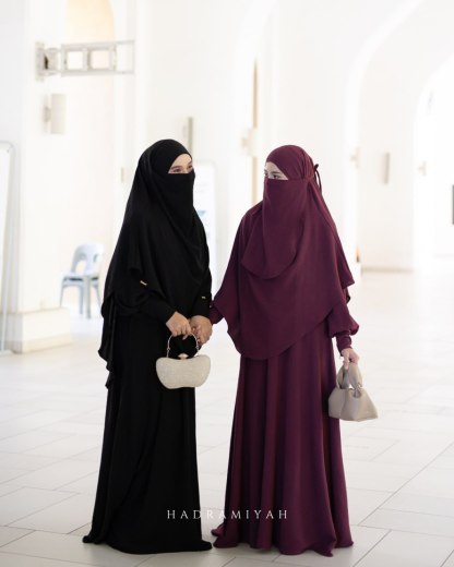 Jubah Hayfaa (Free Khimar & Purdah)