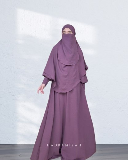 Jubah Hayfaa (Free Khimar & Purdah)