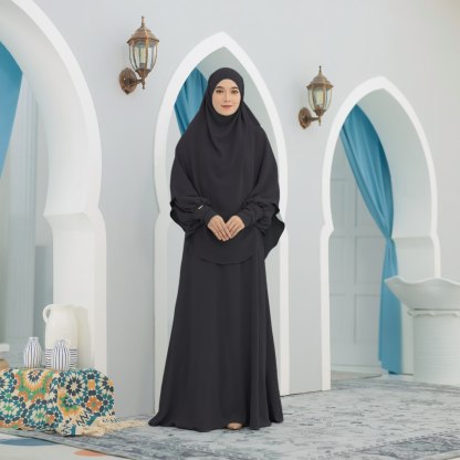Jubah Hayfaa (Free Khimar & Purdah)
