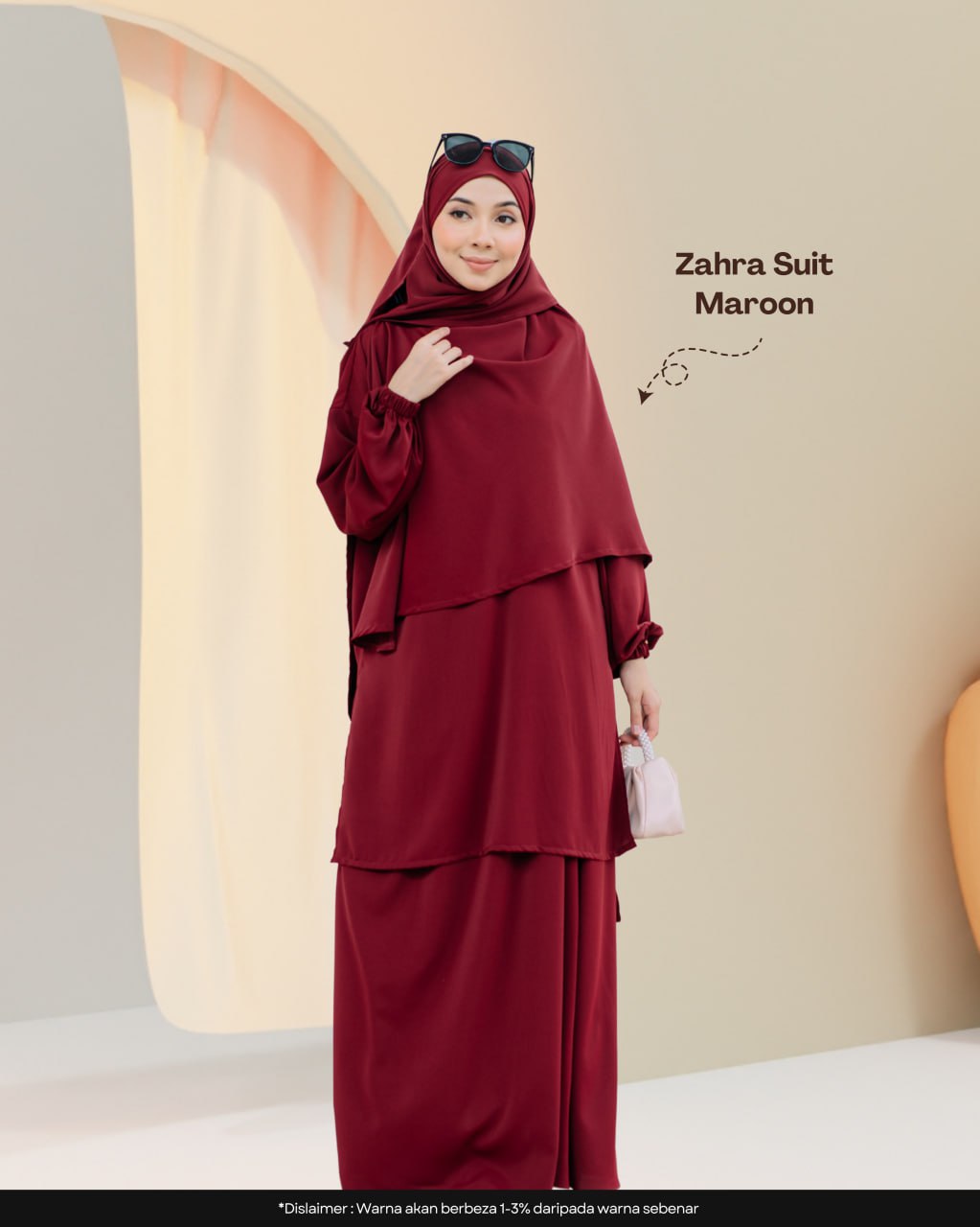 Zahra Suit (Blouse, Skirt, Instant Khimar Bawal & Purdah)