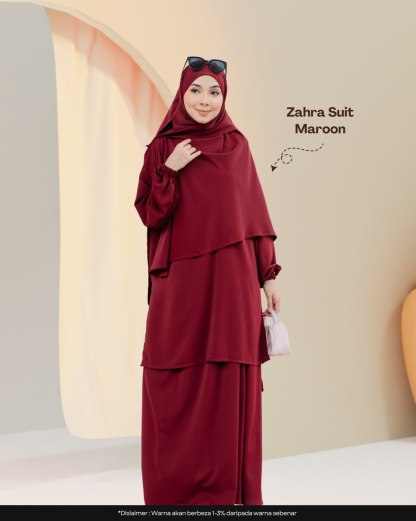 Zahra Suit (Blouse, Skirt, Instant Khimar Bawal & Purdah)