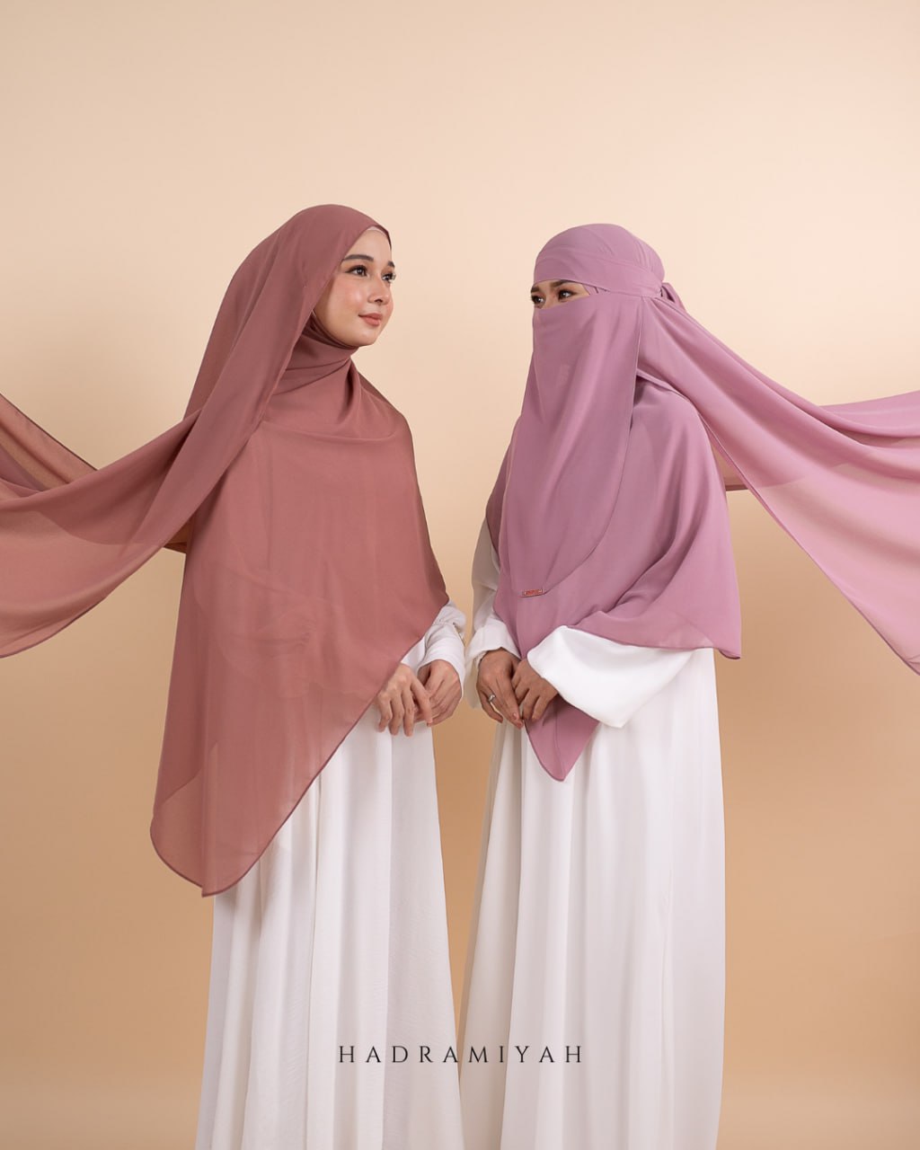 Shawl Plain Termasuk Niqab 1 Layer