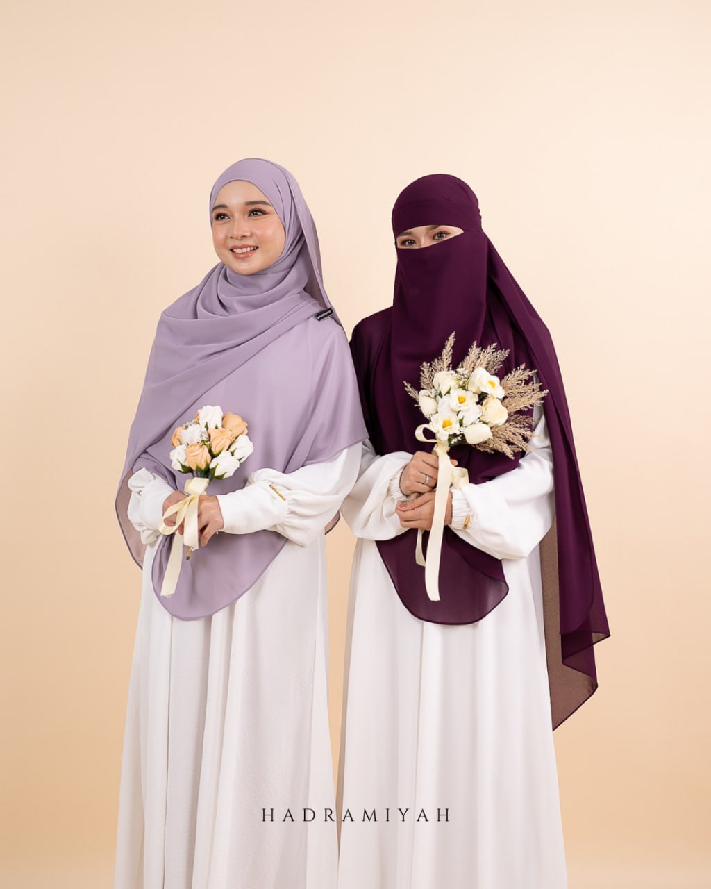 Shawl Plain Termasuk Niqab 1 Layer