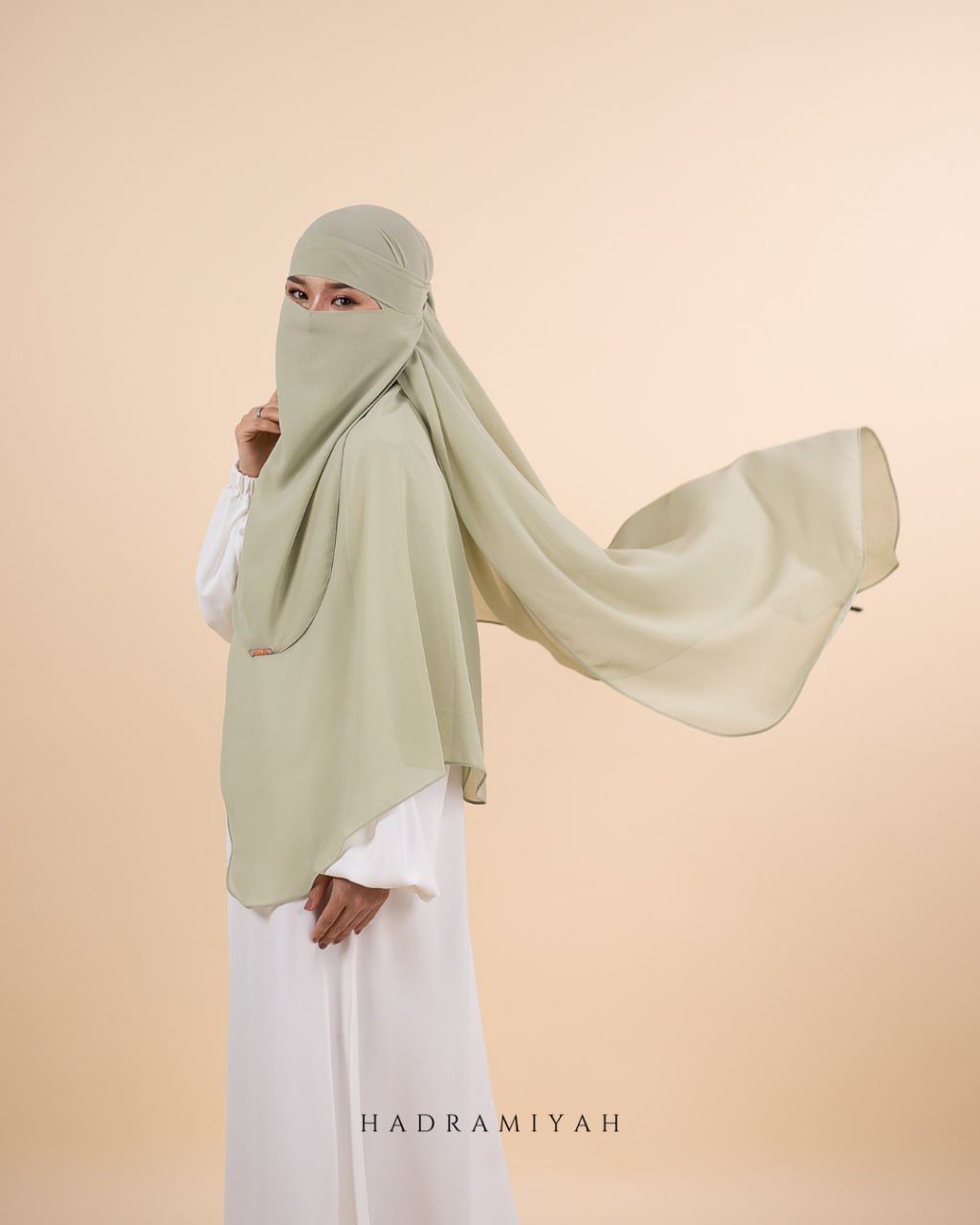 Shawl Plain Termasuk Niqab 1 Layer