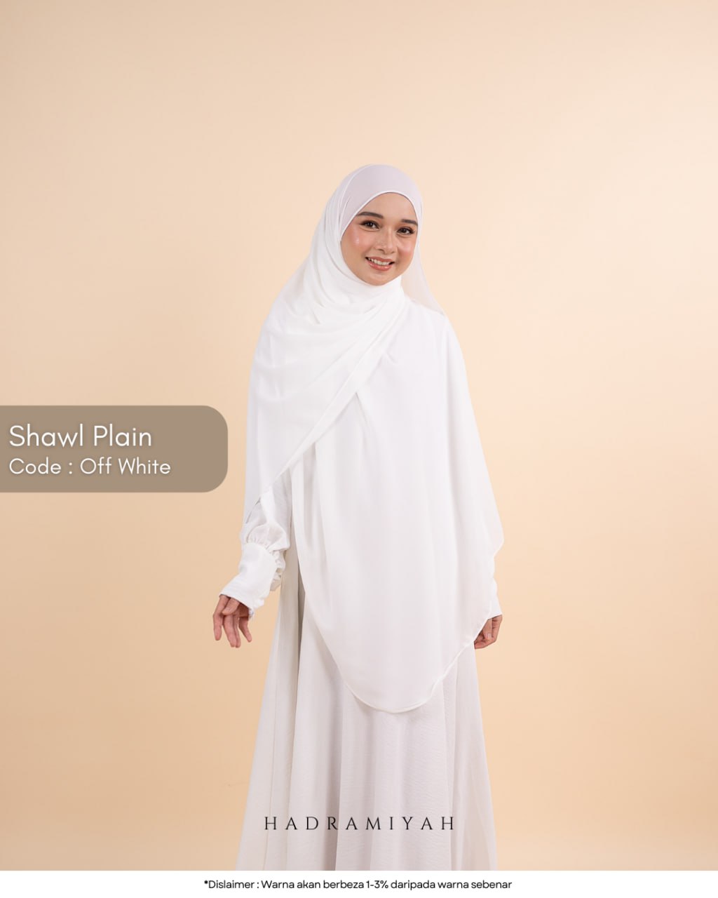 Shawl Plain Termasuk Niqab 1 Layer