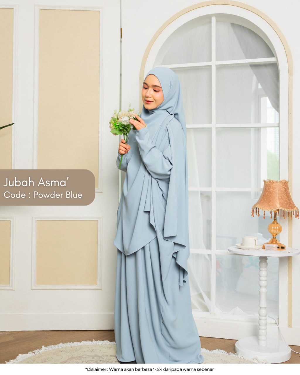 Jubah Asma' (Free Instant Khimar Shawl & Free Niqab)