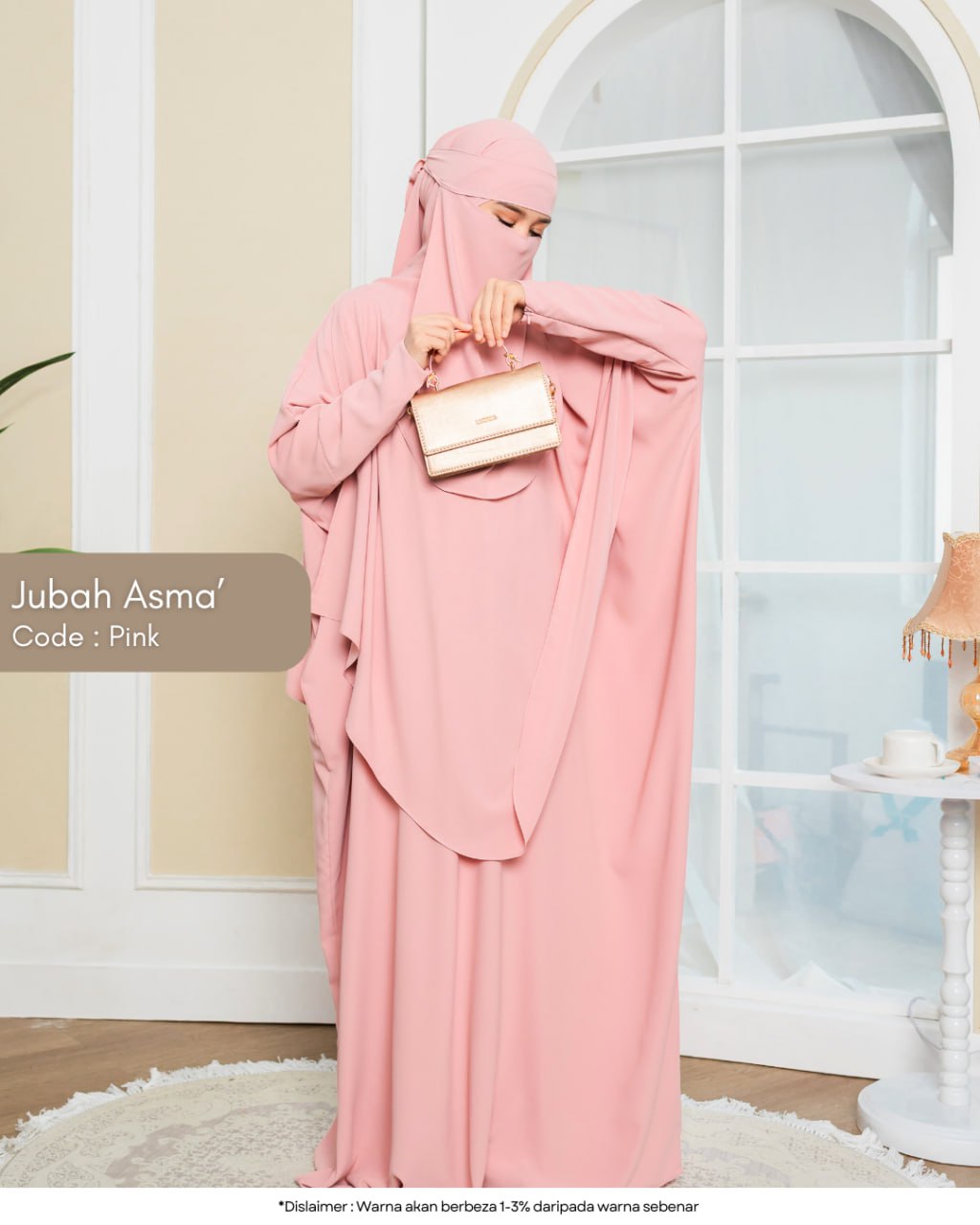 Jubah Asma' (Free Instant Khimar Shawl & Free Niqab)