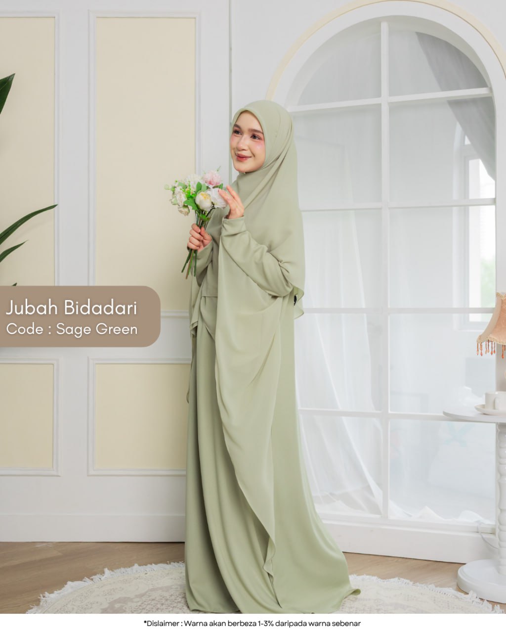 Jubah Bidadari (Free Bawal & Purdah)