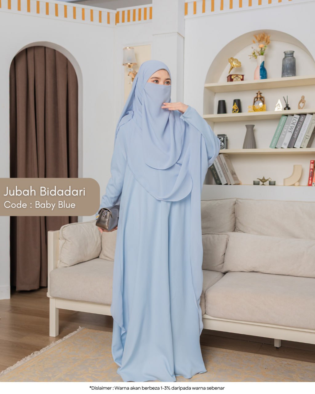Jubah Bidadari (Free Bawal & Purdah)
