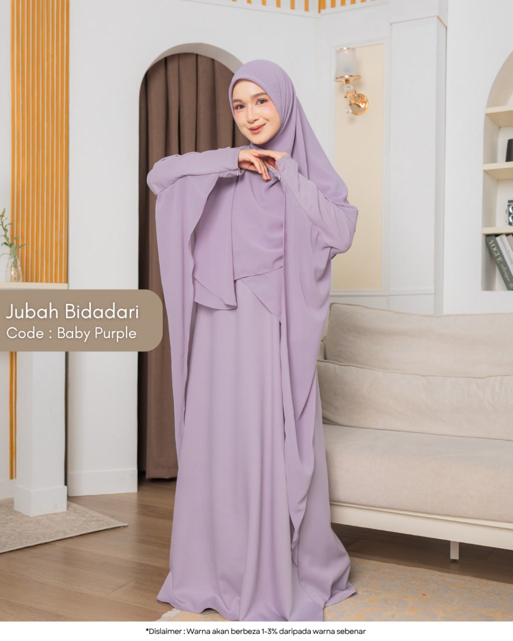 Jubah Bidadari (Free Bawal & Purdah)