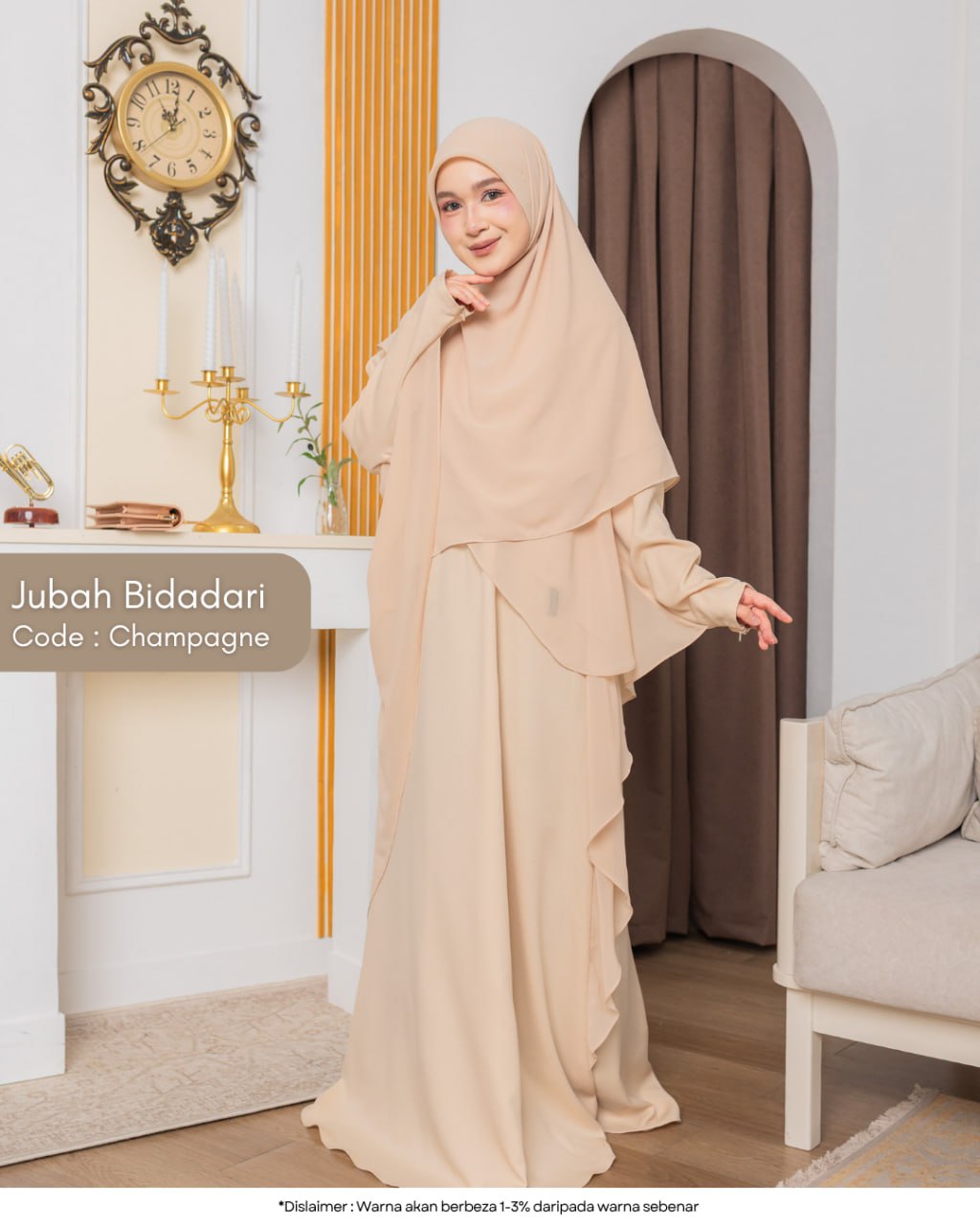 Jubah Bidadari (Free Bawal & Purdah)