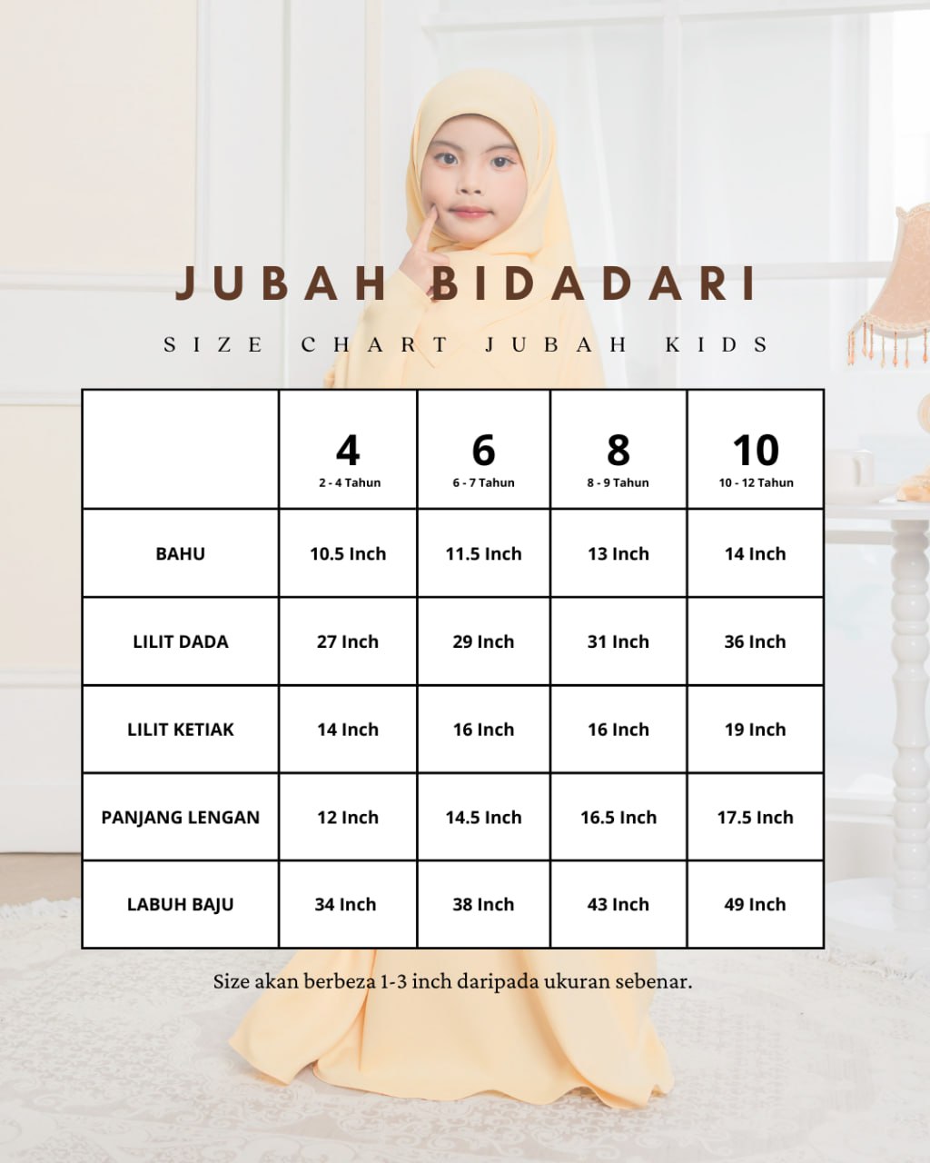 Jubah Bidadari Kids