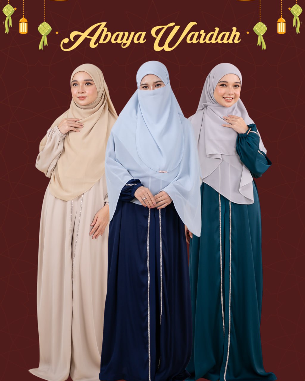 Abaya Wardah Premium Zoom Nida' Blink Raya