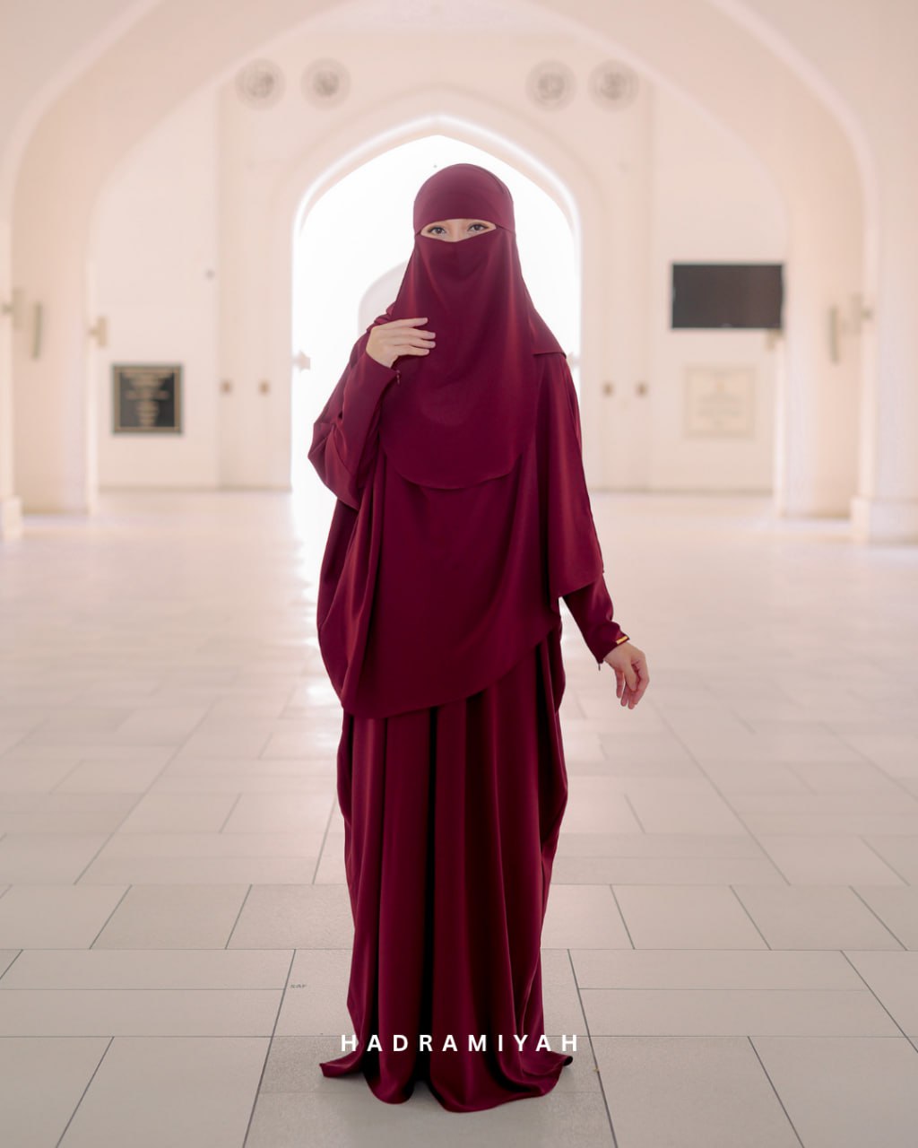 Jubah Asma' (Free Instant Khimar Shawl & Free Niqab)