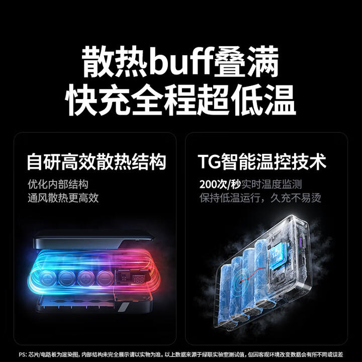 绿联67W自带线移动电源（PB550）