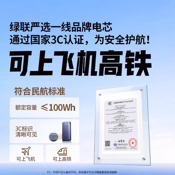 绿联30W双向快充充电宝（PB532）