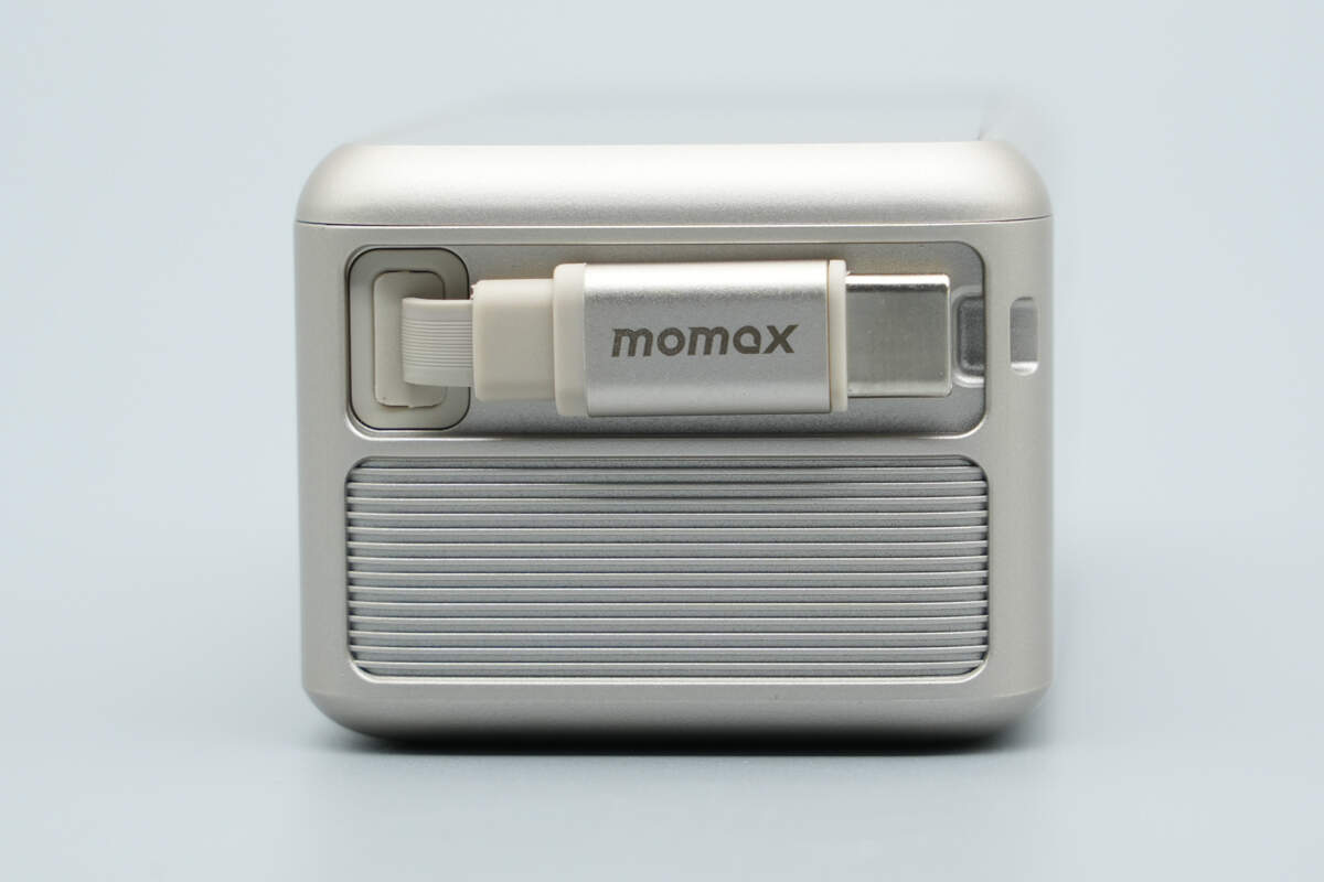 MOMAX摩米士45W GaN三合一自带拉拉线移动电源 IP167