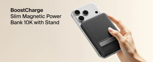 BELKIN BoostCharge 10K Qi2 磁吸流動電源連支架 黑色 BPD016fqBK 香港行貨
