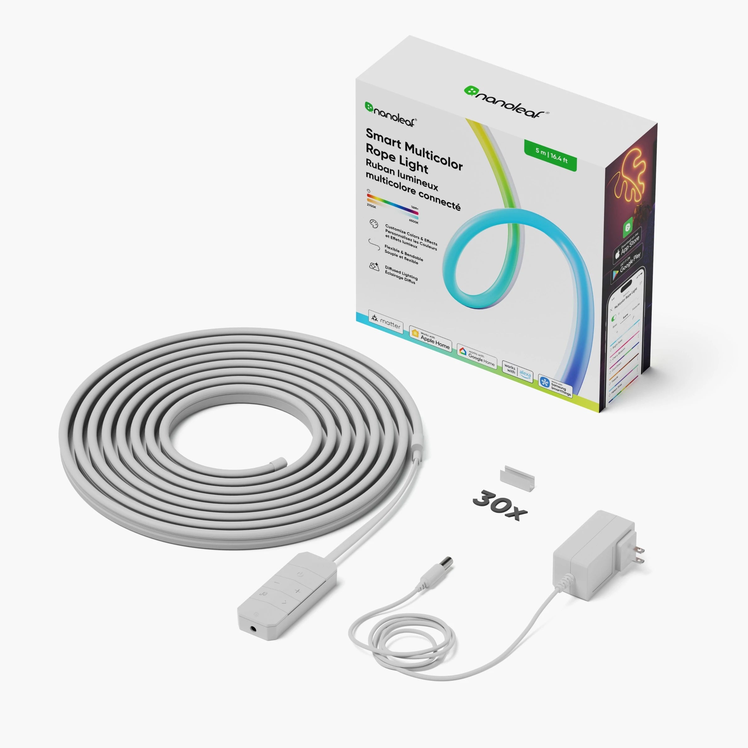 NANOLEAF Matter 智能幻彩燈條 - 5 米 - 香港行貨-DIGIBAL ONLINE