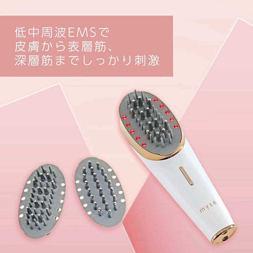 YA-MAN EMS微電流頭皮/臉部按摩梳, 國際電壓 MS-82-W - 標準版 - 日版平行進口-DIGIBAL ONLINE