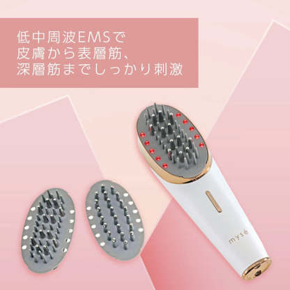 YA-MAN EMS微電流頭皮/臉部按摩梳, 國際電壓 MS-82-W - 標準版 - 日版平行進口-DIGIBAL ONLINE