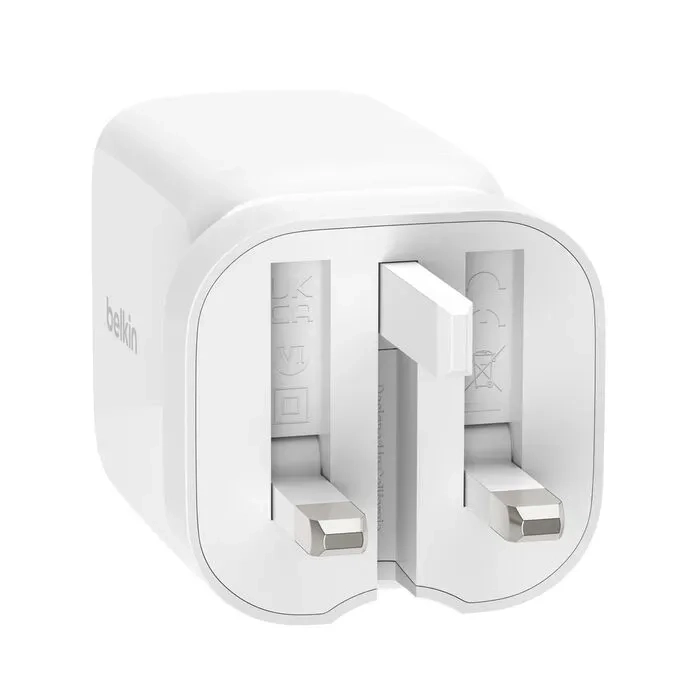 BELKIN UltraCharge 45W retractable GaN wall charger WCH023myWH Hong Kong genuine product product image