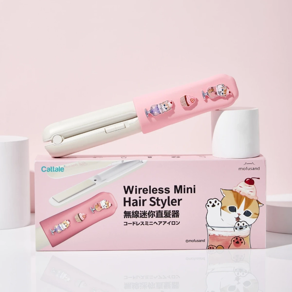 Cattale x Coolean Mofusand 無線迷你直髮夾【香港行貨】