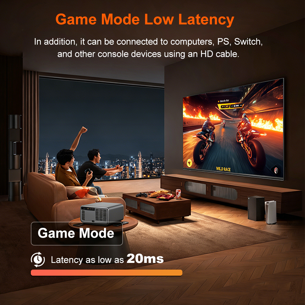 Everycom CubeLite Ultra 2100 ISO / 3000 CVIA Flagship 4K Smart Projector -  EU PLUG [ 1 Year Warranty]