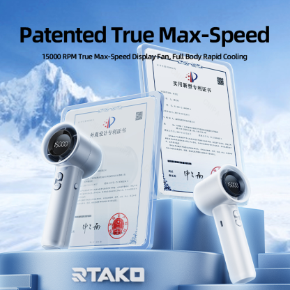 RTAKO銳塔克 15000轉 5000mah 渦輪冷凍手提風扇[香港行貨]-DIGIBAL ONLINE