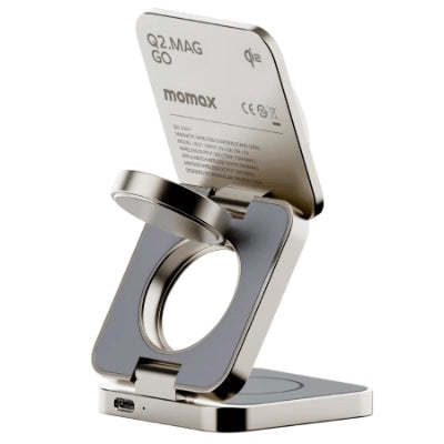 MOMAX Q2.Mag 25W Qi2 三合一磁吸無線充電支架 UD31L - 香港行貨-DIGIBAL ONLINE