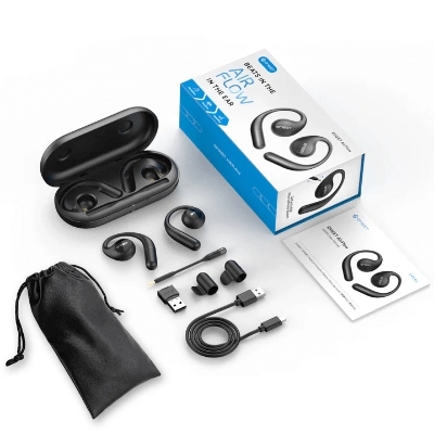 EMEET AirFlow 可拆式麥克風 雙向極致降噪耳機 黑色 香港行貨-DIGIBAL ONLINE