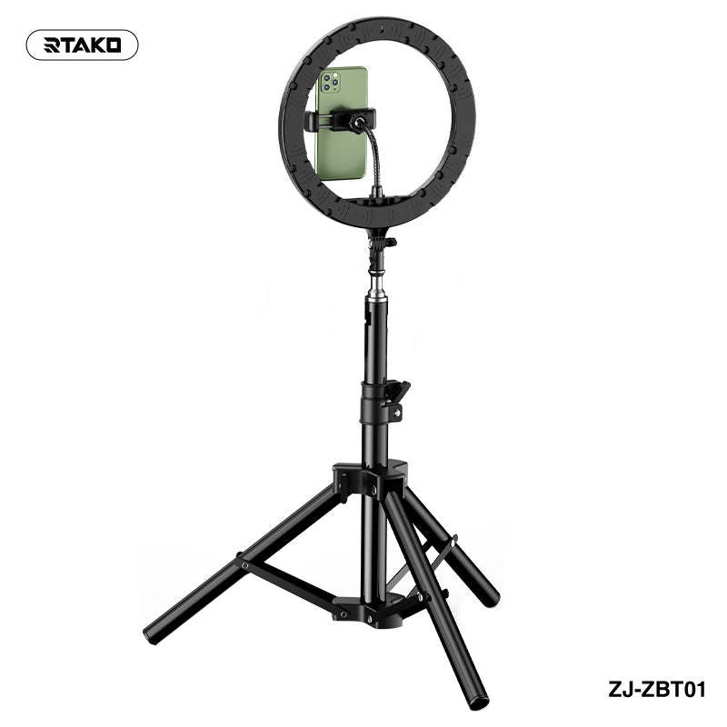 RTAKO ZJ-ZBT01 13" 環型補光燈連 55cm 桌面直播支架套裝 [香港行貨]-DIGIBAL ONLINE