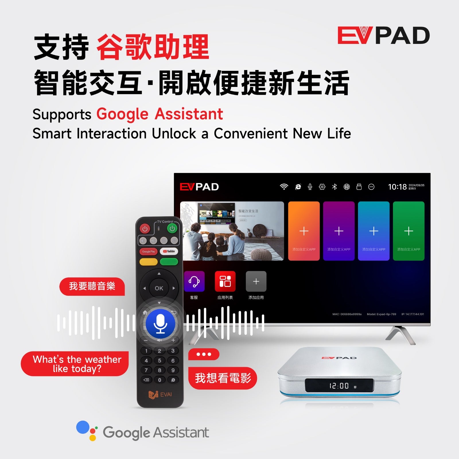 EVPAD 12P 4+64GB 8K ANDROID BOX 旗艦智能易播盒子 [香港行貨]-DIGIBAL ONLINE