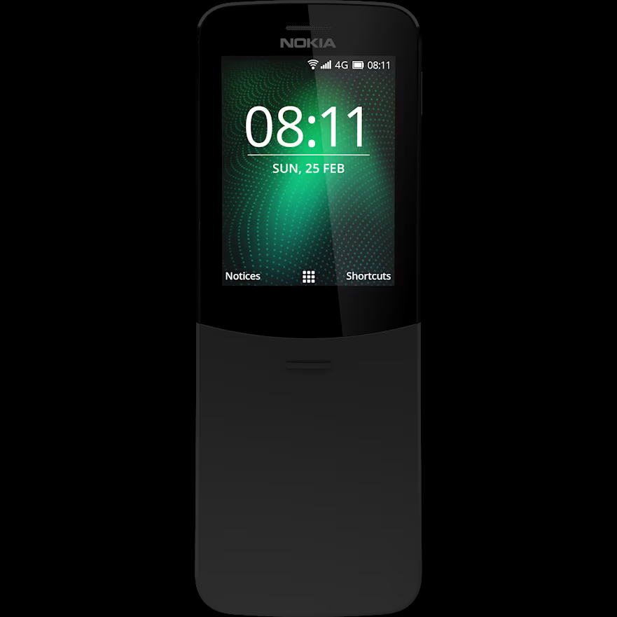 NOKIA 8110 4G 雙SIM卡 曲線熒幕 能手機 經典機王 - 香港行貨-DIGIBAL ONLINE