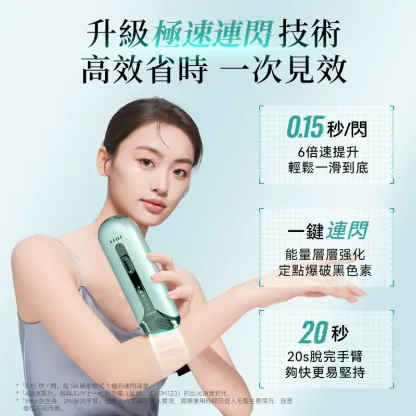 JUJY 雙燈管藍寶石冰點極速連閃無痛嫩膚全身家用脫毛儀 PRO 2.0 [香港行貨]