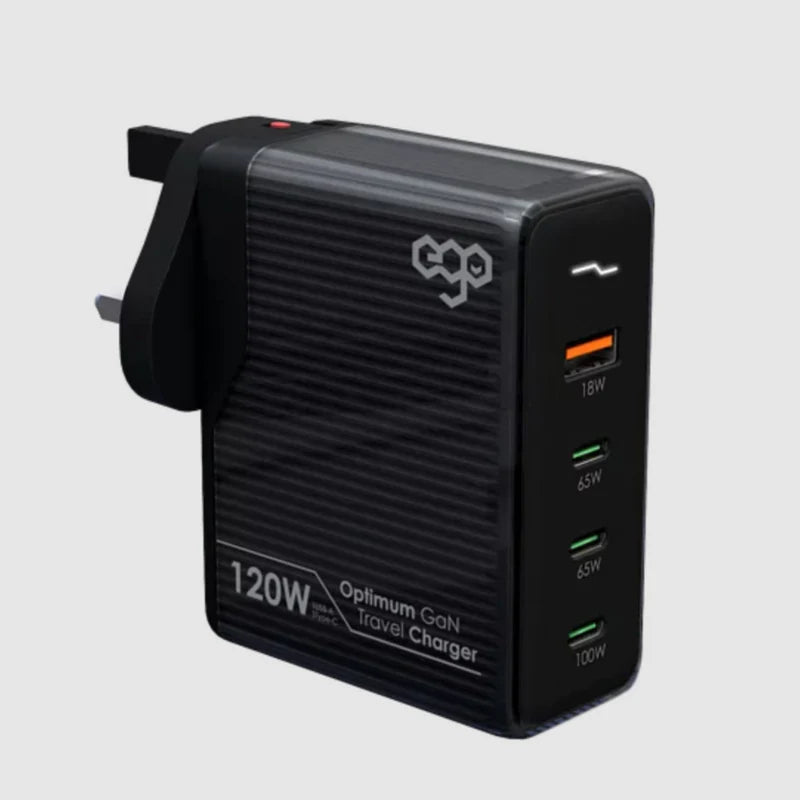 EGO 120W Optimum GaN 4USB 旅行充電器 [香港行貨]-DIGIBAL ONLINE
