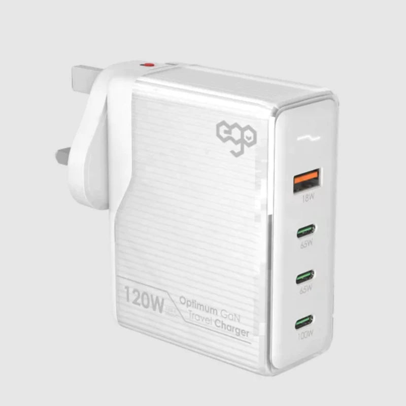 EGO 120W Optimum GaN 4USB 旅行充電器 [香港行貨]-DIGIBAL ONLINE