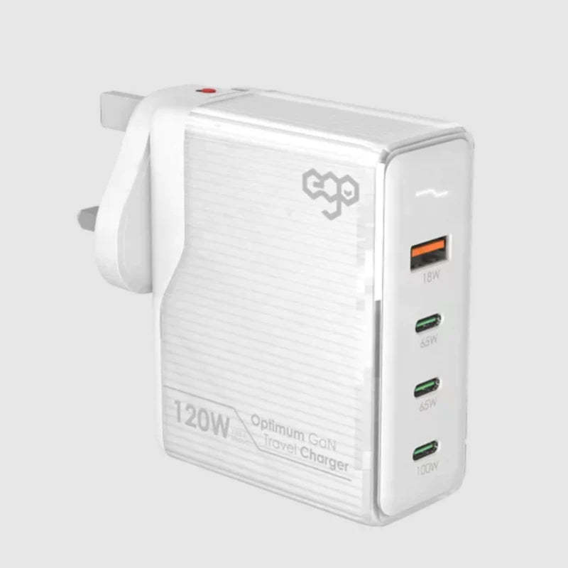 EGO 120W Optimum GaN 4USB 旅行充電器 [香港行貨]-DIGIBAL ONLINE