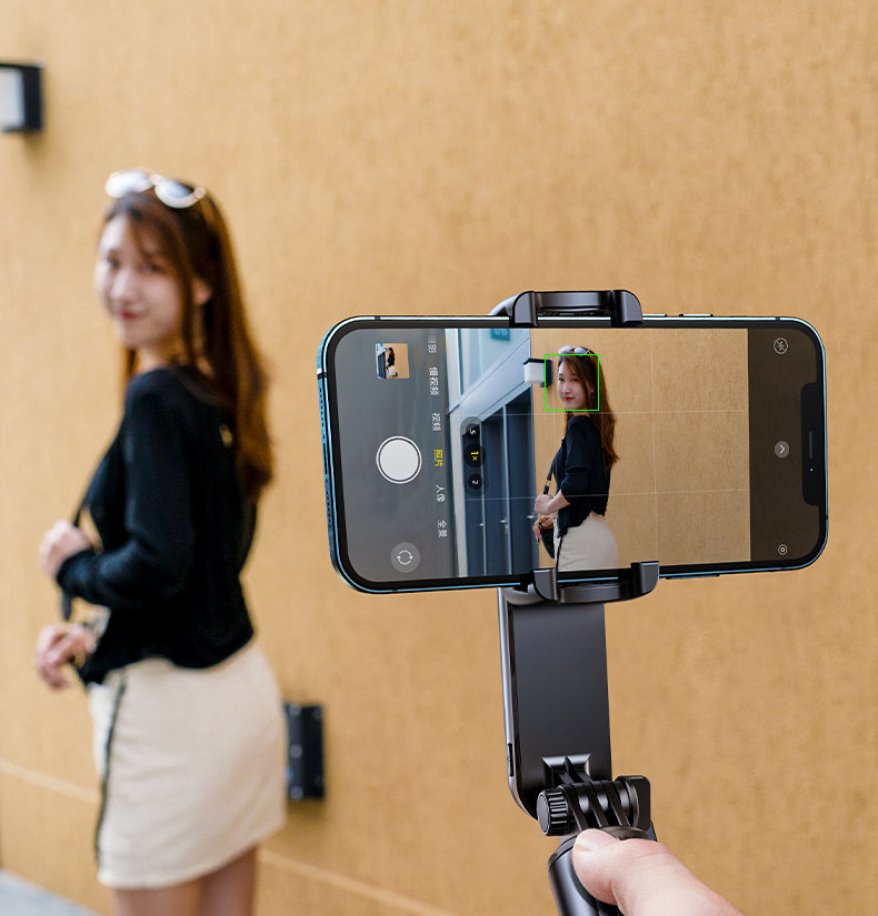 RTAKO銳塔克 L09 迷你專業防震 人臉追蹤補光折疊手機雲台 - 三腳架自拍杆- 黑色 [香港行貨]-DIGIBAL ONLINE
