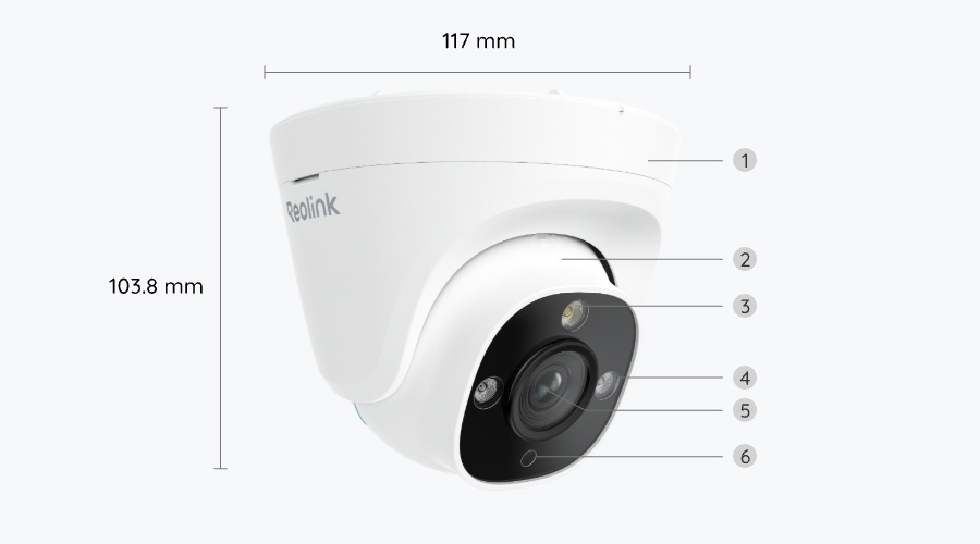 Reolink RP-PCT8M 8 Megapixel WiFi Network Camera