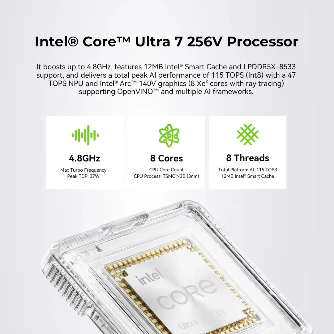 GMKTEC NucBox K13 Intel Core Ultra 7 256V Mini Computer (CS-GNBK13) [Hong Kong Genuine Product]