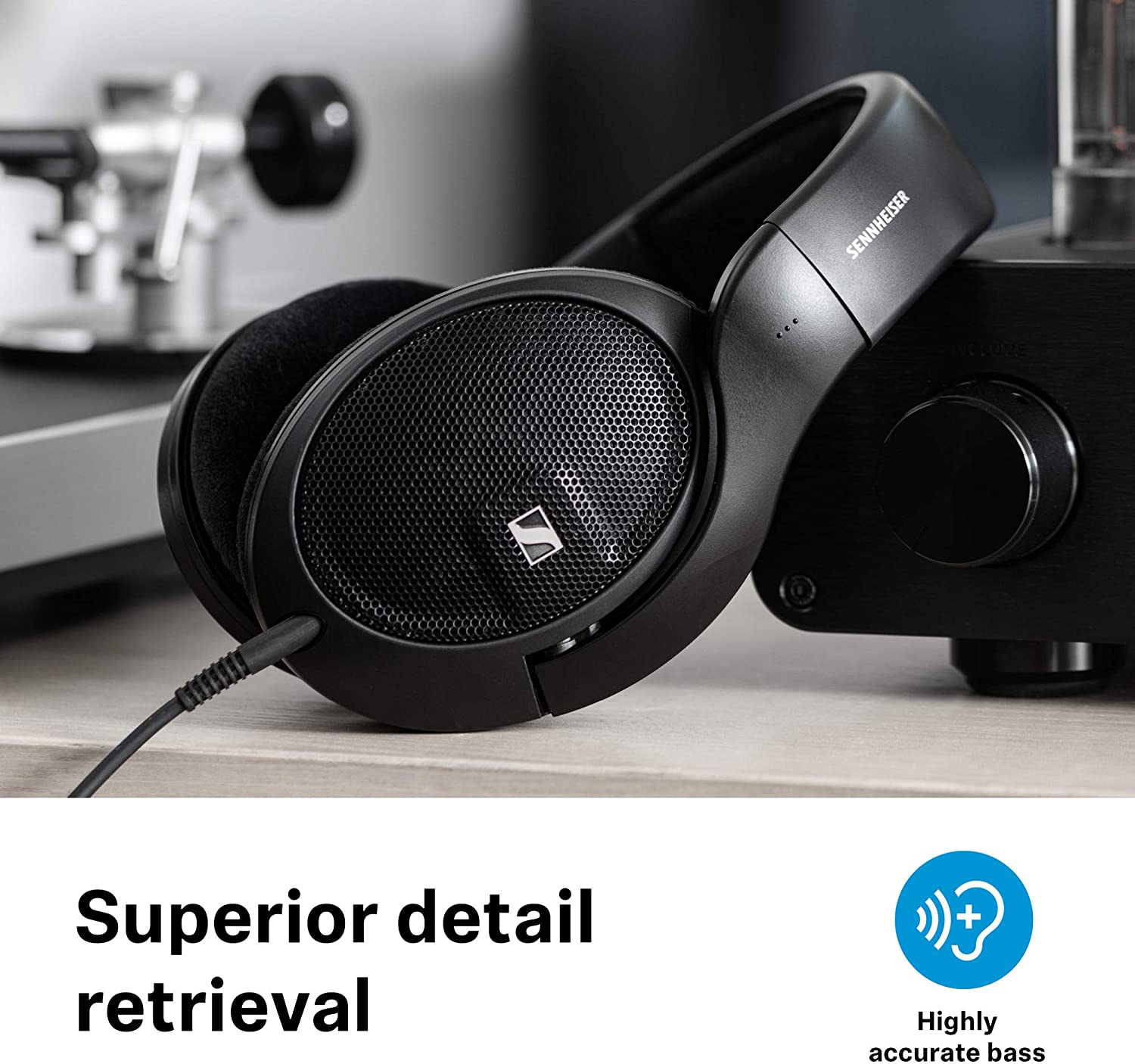  Sennheiser HD 560S Open-Back Headphones | 6Hz–38kHz・Neutral Tuning・Entry-Level Audiophile 