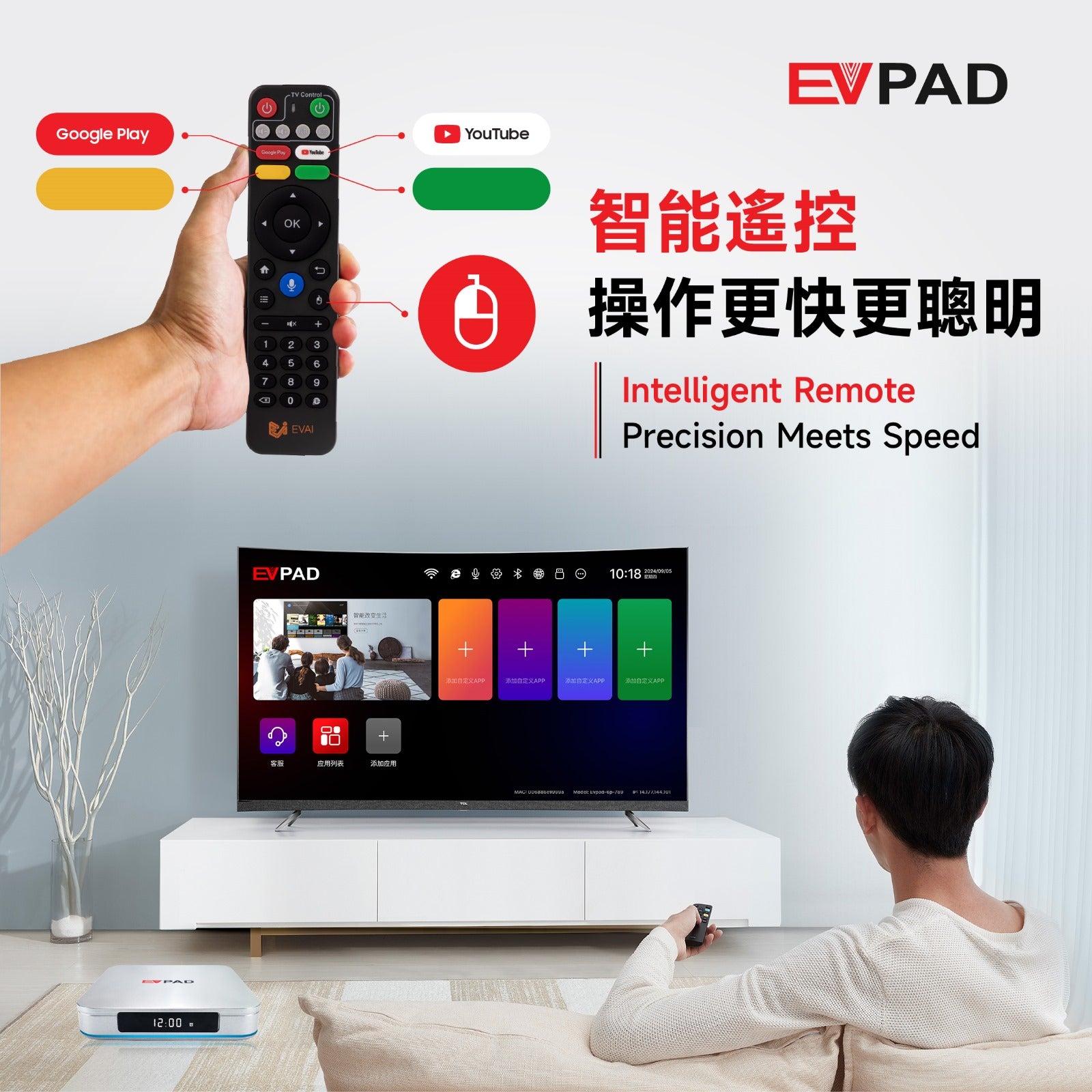 EVPAD 12P 4+64GB 8K ANDROID BOX 旗艦智能易播盒子 [香港行貨]-DIGIBAL ONLINE