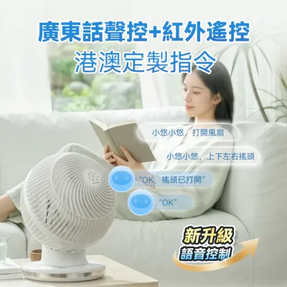 日本Yohome 4D全方位淨化智能語音雙控直流循環扇 PRO [香港行貨]