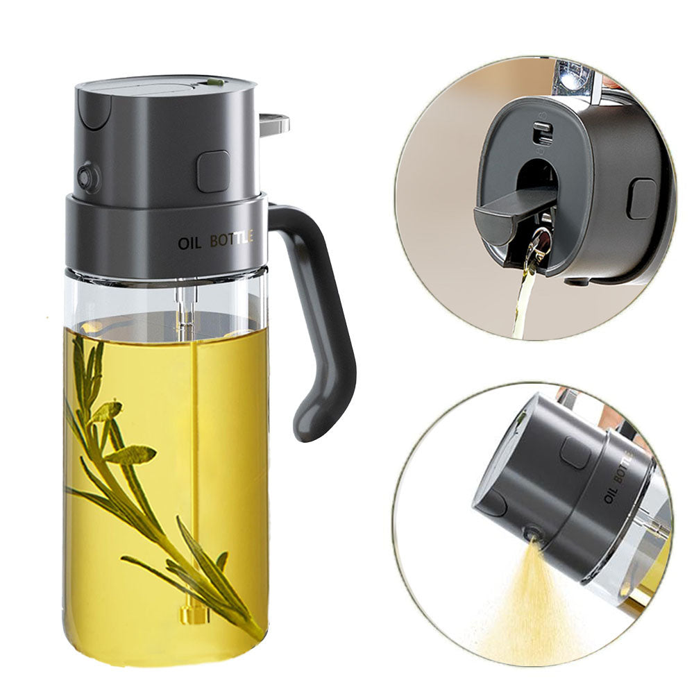 500ML 廚房按壓霧化 防漏油玻璃 噴油壺-DIGIBAL ONLINE