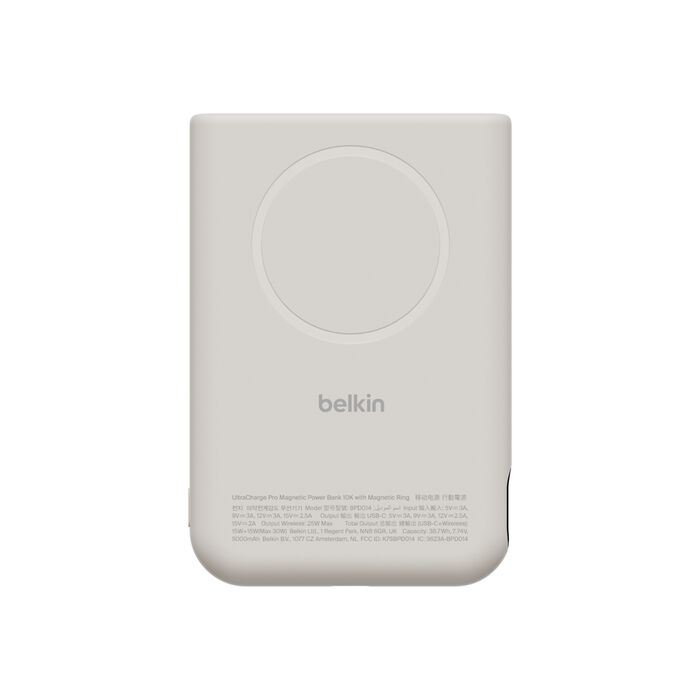 BELKIN UltraCharge Pro 10K 磁吸流動電源 沙色 BPD014fqSA 香港行貨
