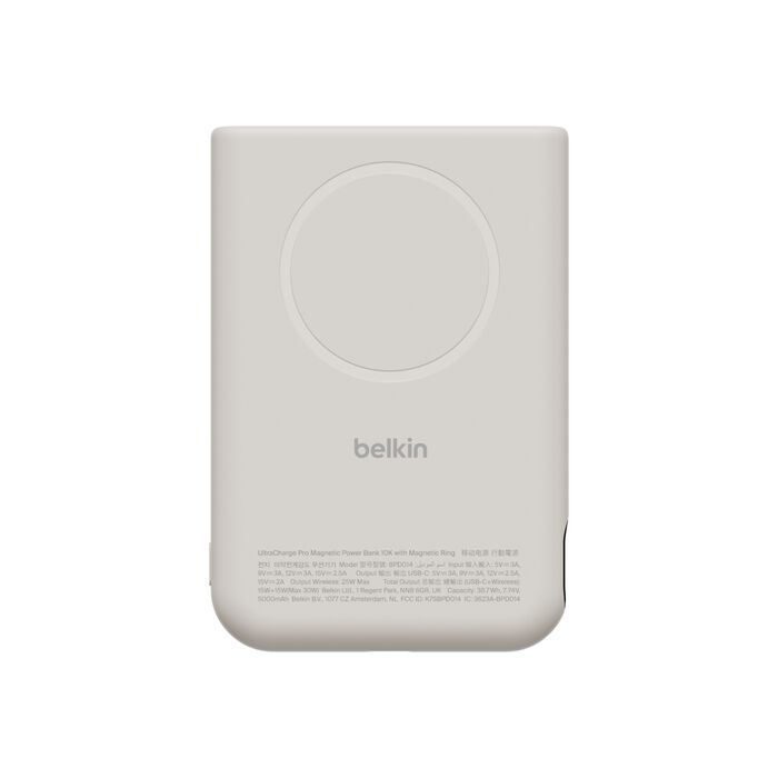BELKIN UltraCharge Pro 10K 磁吸流動電源 沙色 BPD014fqSA 香港行貨