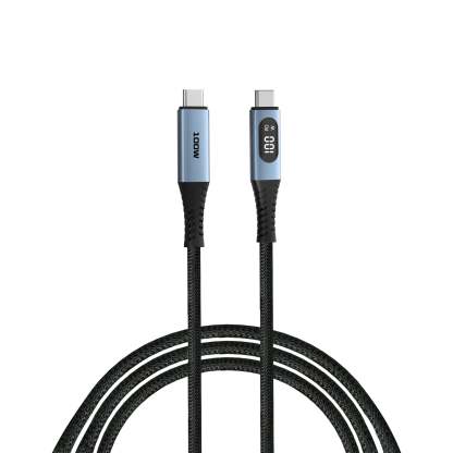 VERBATIM 100W USB-C 至 USB-C 充電傳輸線附 LED 顯示屏 -  120 CM (31848)【原裝行貨】-DIGIBAL ONLINE