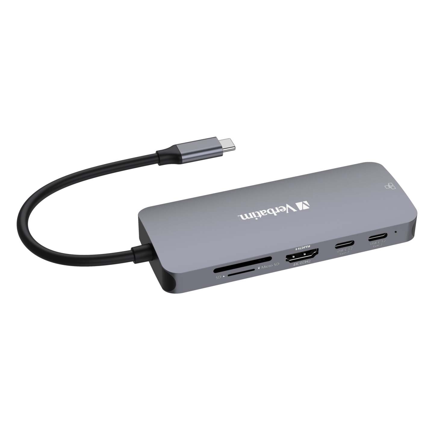 Verbatim USB-C Pro 9合1 USB 3.2 Gen 2 Type-C Lan擴展器 - 32152 [香港行貨]-DIGIBAL ONLINE
